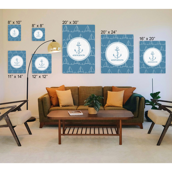 Rope Sail Boats Canvas Prints - Multiple Sizes