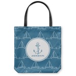 Rope Sail Boats Canvas Tote Bag - Small - 13"x13" (Personalized)