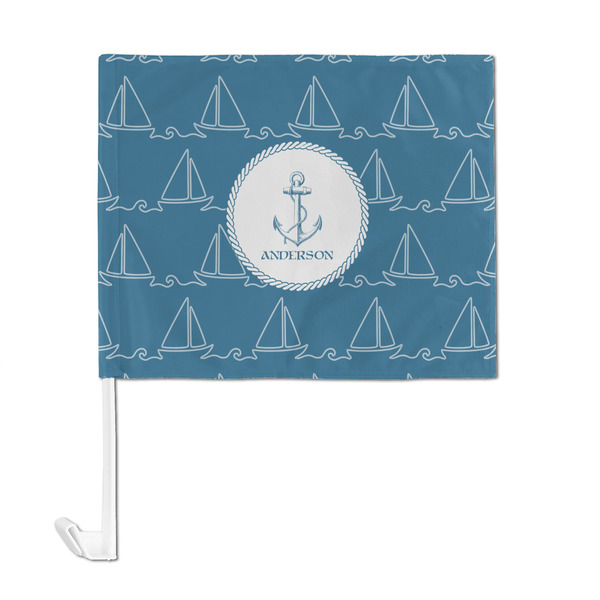 Rope Sail Boats Car Flag - Large - FRONT