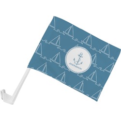 Rope Sail Boats Car Flag - Small w/ Name or Text