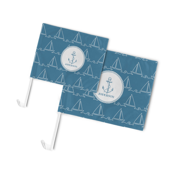 Rope Sail Boats Car Flags - PARENT MAIN (both sizes)