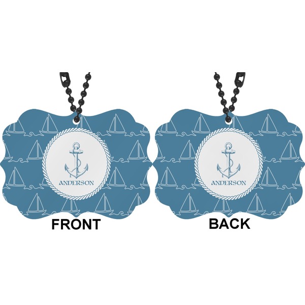 Rope Sail Boats Car Ornament (Approval)