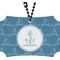 Rope Sail Boats Rear View Mirror Ornament (Personalized)