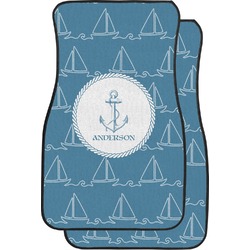 Rope Sail Boats Car Floor Mats (Front Seat) (Personalized)