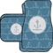 Rope Sail Boats Car Floor Mats Set - 2 Front & 2 Back (Personalized)
