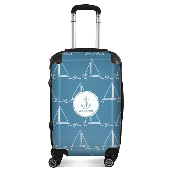Custom Rope Sail Boats Suitcase - 20" Carry On (Personalized)