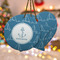Rope Sail Boats Ceramic Ornament w/ Name or Text