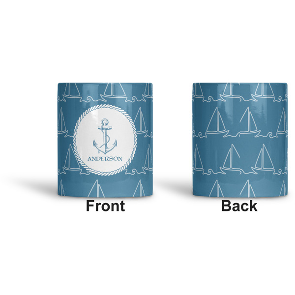 Rope Sail Boats Ceramic Pen Holder - Apvl