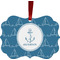 Rope Sail Boats Christmas Ornament (Front View)