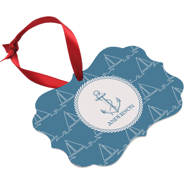 Rope Sail Boats Christmas Ornament