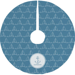 Rope Sail Boats Tree Skirt (Personalized)