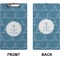 Rope Sail Boats Clipboard (Legal) (Front + Back)