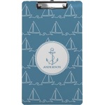 Rope Sail Boats Clipboard (Legal Size) (Personalized)