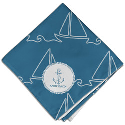 Rope Sail Boats Cloth Dinner Napkin - Single w/ Name or Text