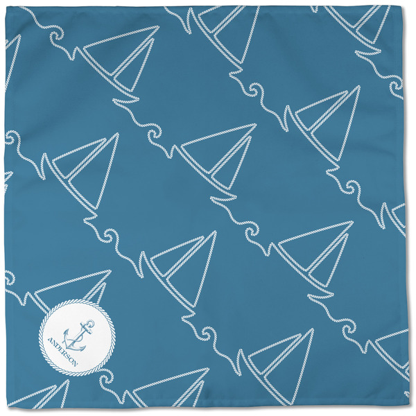 Rope Sail Boats Cloth Napkins - Personalized Dinner (Full Open)