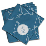 Rope Sail Boats Cloth Napkins (Set of 4) (Personalized)