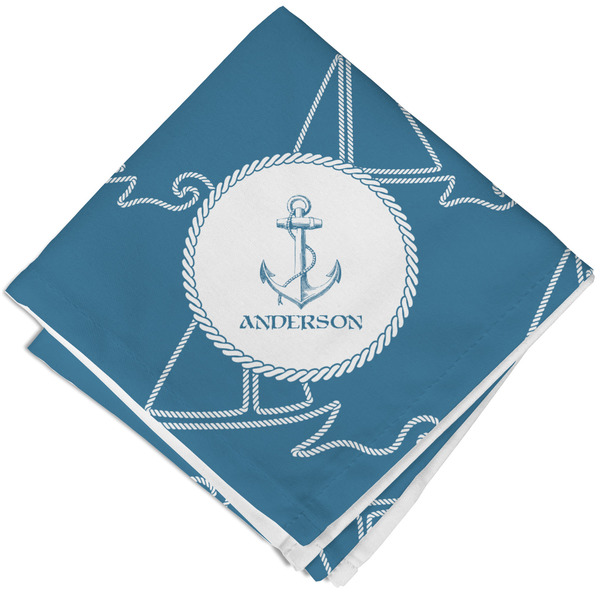 Custom Rope Sail Boats Cloth Napkin w/ Name or Text