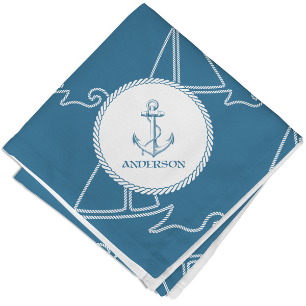 Rope Sail Boats Cloth Napkins - Personalized Lunch (Folded Four Corners)