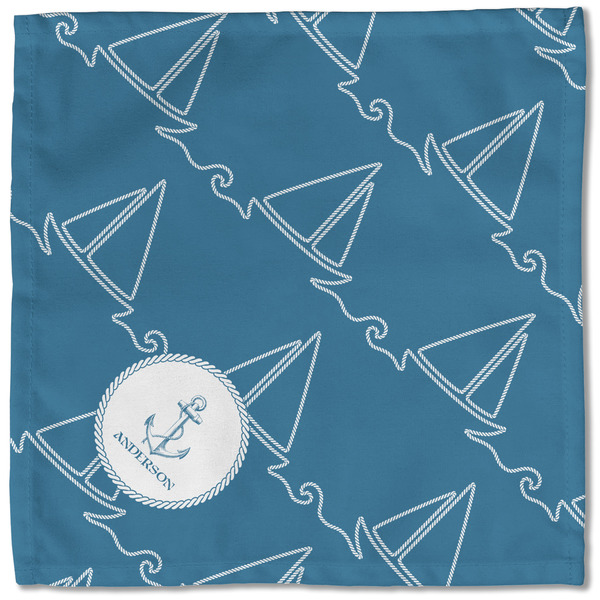 Rope Sail Boats Cloth Napkins - Personalized Lunch (Single Full Open)