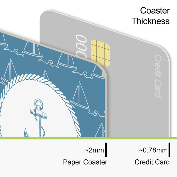Rope Sail Boats Coaster Thickness