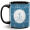Rope Sail Boats 11 Oz Coffee Mug - Black (Personalized)