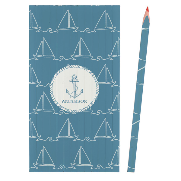 Rope Sail Boats Colored Pencils - Front View