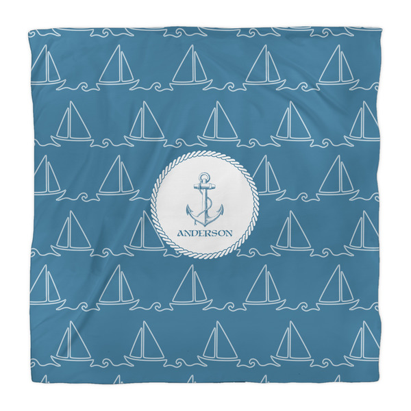 Rope Sail Boats Comforter - Queen - Front