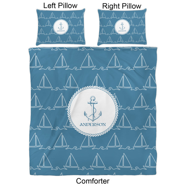 Rope Sail Boats Comforter Set - Queen - Approval