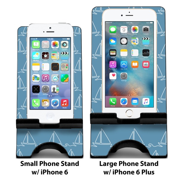 Rope Sail Boats Compare Phone Stand Sizes - with iPhones