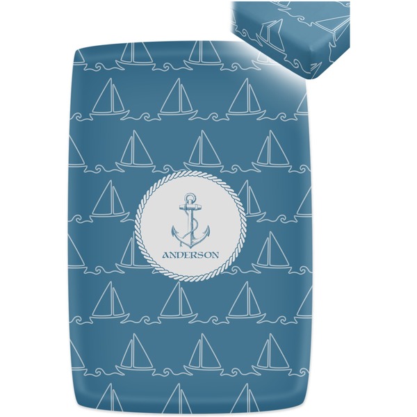 Rope Sail Boats Crib Fitted Sheet - Apvl