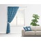 Rope Sail Boats Curtain With Window and Rod - in Room Matching Pillow