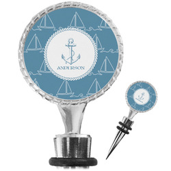 Rope Sail Boats Wine Bottle Stopper (Personalized)