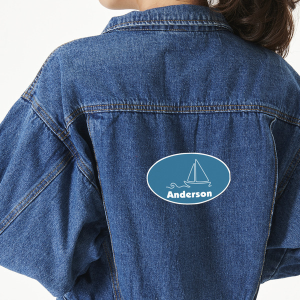 Custom Rope Sail Boats Twill Iron On Patch - Custom Shape - X-Large (Personalized)
