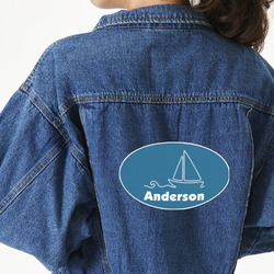 Rope Sail Boats Large Custom Shape Patch - 2XL (Personalized)