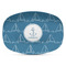 Rope Sail Boats Plastic Platter - Microwave & Oven Safe Composite Polymer (Personalized)