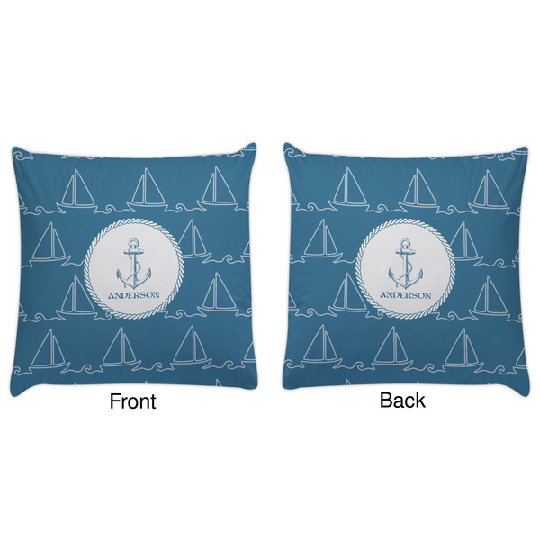 Rope Sail Boats Decorative Pillow Case - Approval