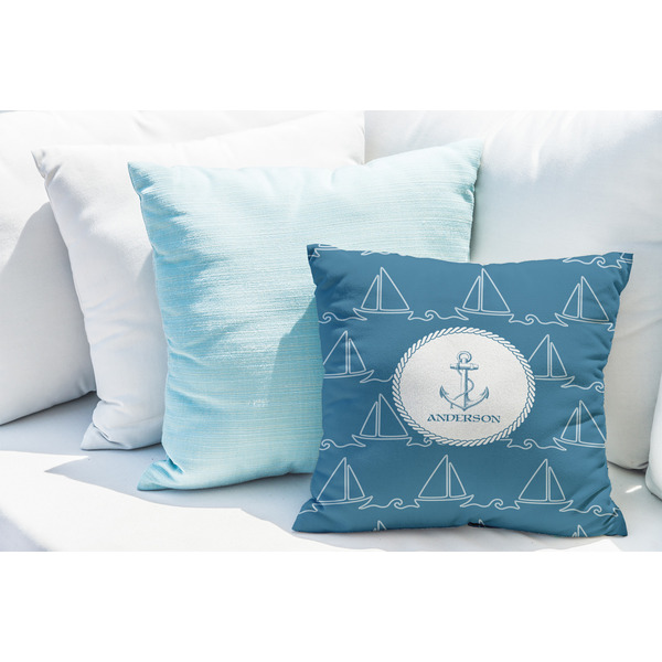 Rope Sail Boats Decorative Pillow Case - LIFESTYLE 2