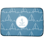 Rope Sail Boats Dish Drying Mat (Personalized)