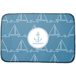 Rope Sail Boats Dish Drying Mat (Personalized)