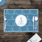 Rope Sail Boats Disposable Paper Placemat - In Context