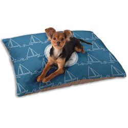 Rope Sail Boats Dog Bed - Small w/ Name or Text