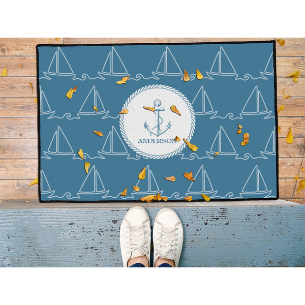 Rope Sail Boats Door Mat - LIFESTYLE (Med)