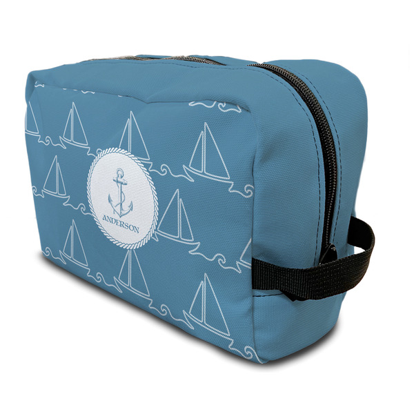 Custom Rope Sail Boats Toiletry Bag / Dopp Kit (Personalized)