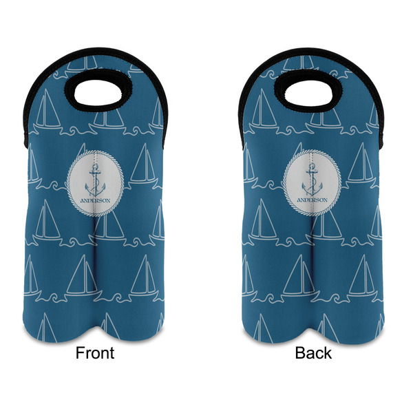 Rope Sail Boats Double Wine Tote - APPROVAL (new)