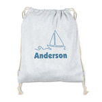 Rope Sail Boats Drawstring Backpack - Sweatshirt Fleece - Single Sided (Personalized)