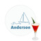 Rope Sail Boats Printed Drink Topper -  2.5" (Personalized)
