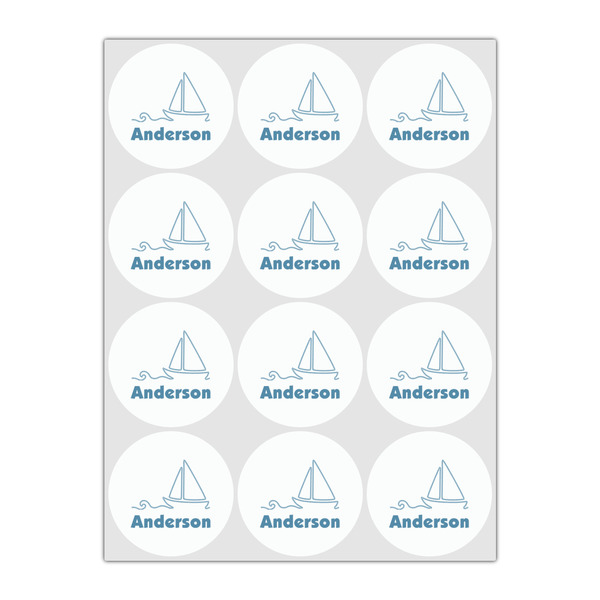 Rope Sail Boats Drink Topper - Small - Set of 12