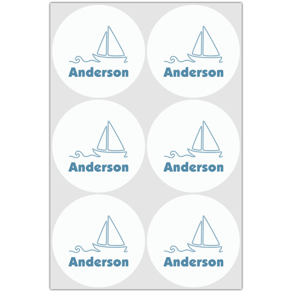 Rope Sail Boats Drink Topper - XLarge - Set of 6