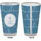 Rope Sail Boats Pint Glass - Full Color - Front & Back Views