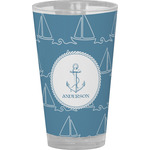 Rope Sail Boats Pint Glass - Full Color (Personalized)